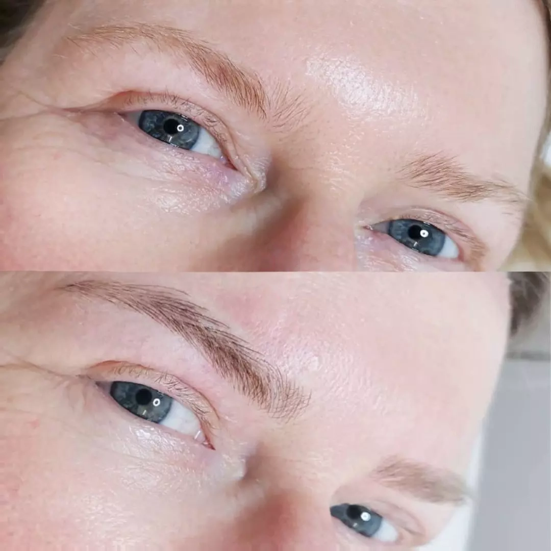 Microblading — dessin naturel des sourcils